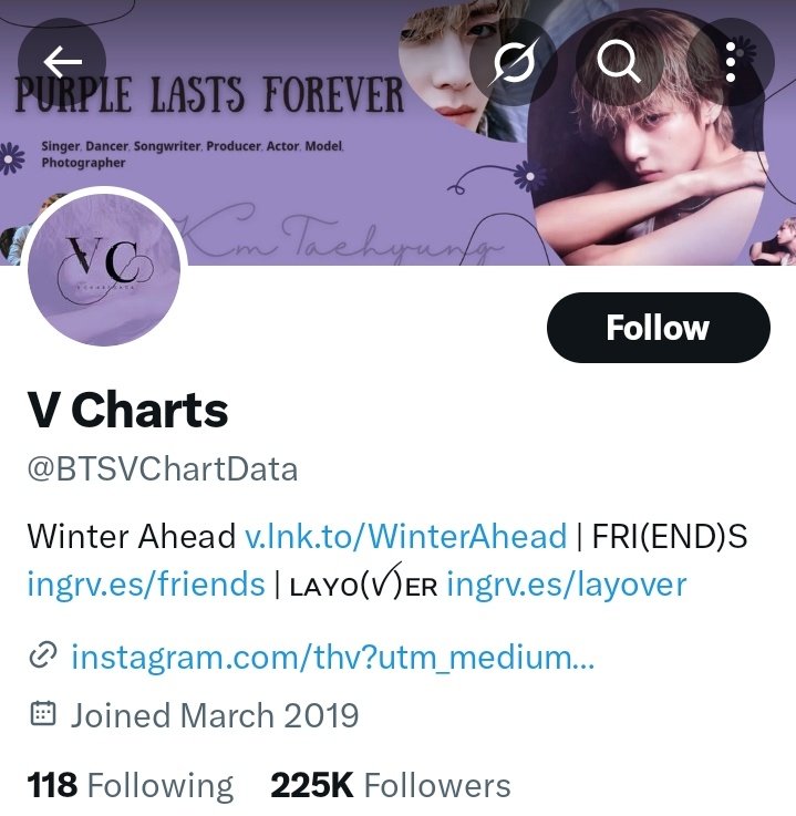 This account is sharing 🐯 pictures from his private schedule, please check if you follow them 

🔗x.com/BTSVChartData?…