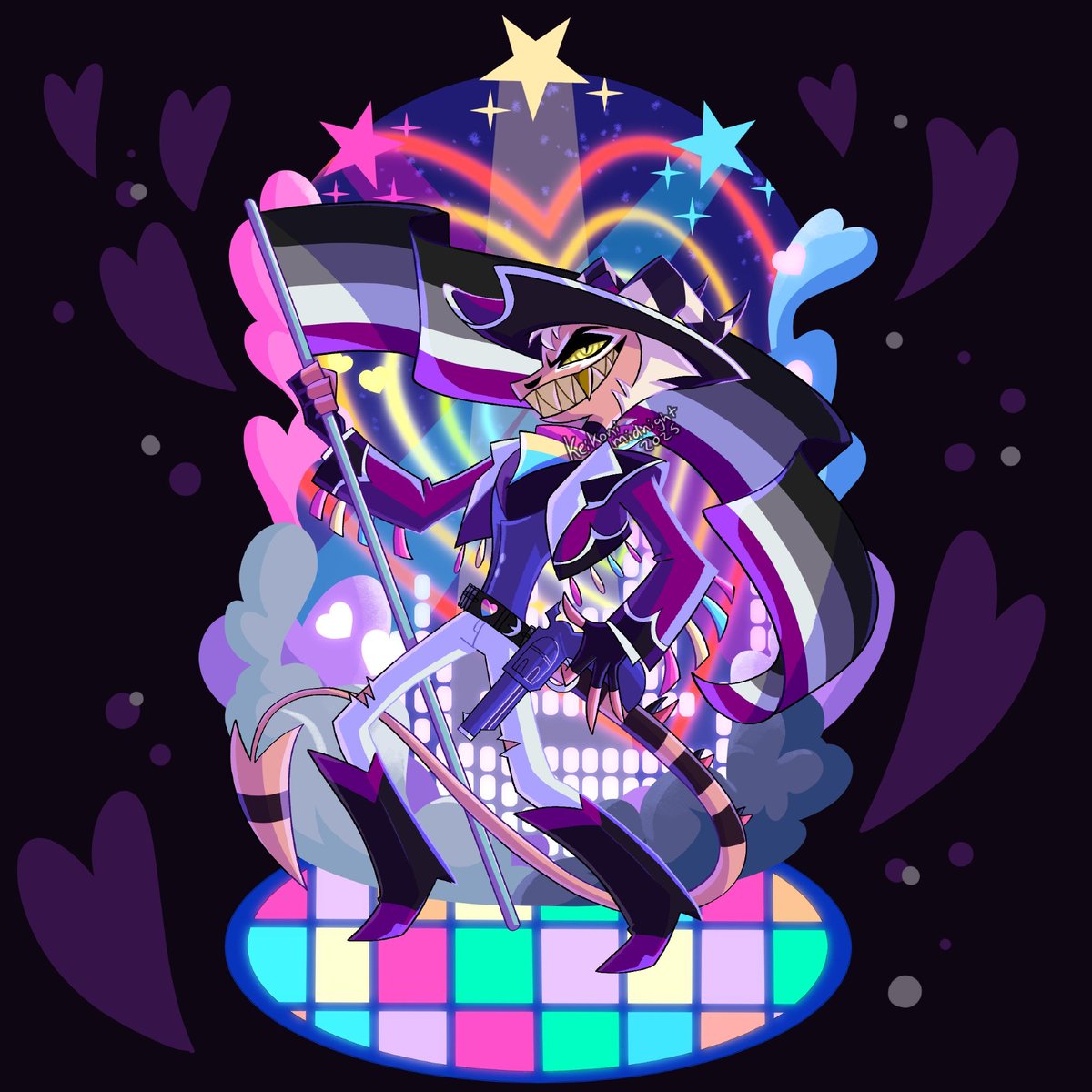 Been a while hasn't it? Have a headcanon based off the  standees: Ace and pan-romantic Striker.
#HelluvaBoss