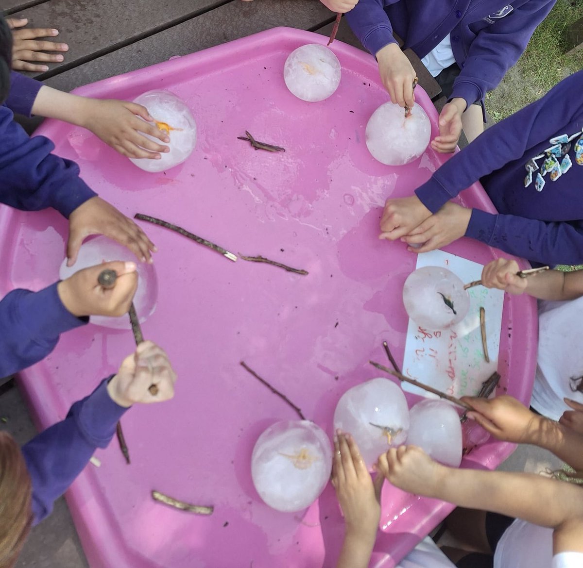 Alwoodley Primary School (@alwoodleyps) on Twitter photo So good to have our <a href="/OPAL_CIC/">Outdoor Play and Learning (OPAL) CIC</a> mentor <a href="/AnaArdelean13/">Ana Ardelean</a> come to visit today and talk to parents. This was followed with a stay and play session in the sunshine -some of us managed to rescue the dinosaurs from their ice eggs 🧊 🦖 So good to have our <a href="/OPAL_CIC/">Outdoor Play and Learning (OPAL) CIC</a> mentor <a href="/AnaArdelean13/">Ana Ardelean</a> come to visit today and talk to parents. This was followed with a stay and play session in the sunshine -some of us managed to rescue the dinosaurs from their ice eggs 🧊 🦖