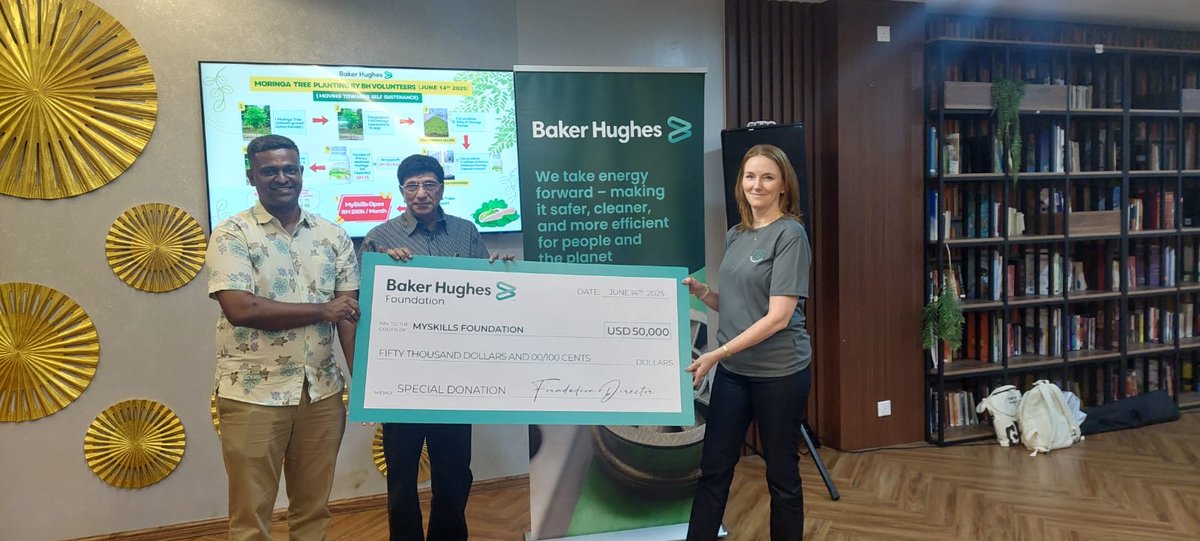 The Baker Hughes Foundation is proud to announce a grant to support the MySkills Foundation in Malaysia to support the establishment of a state-of-the-art ICT lab, providing youth with access to practical digital tools and skills that enhance long-term employability.