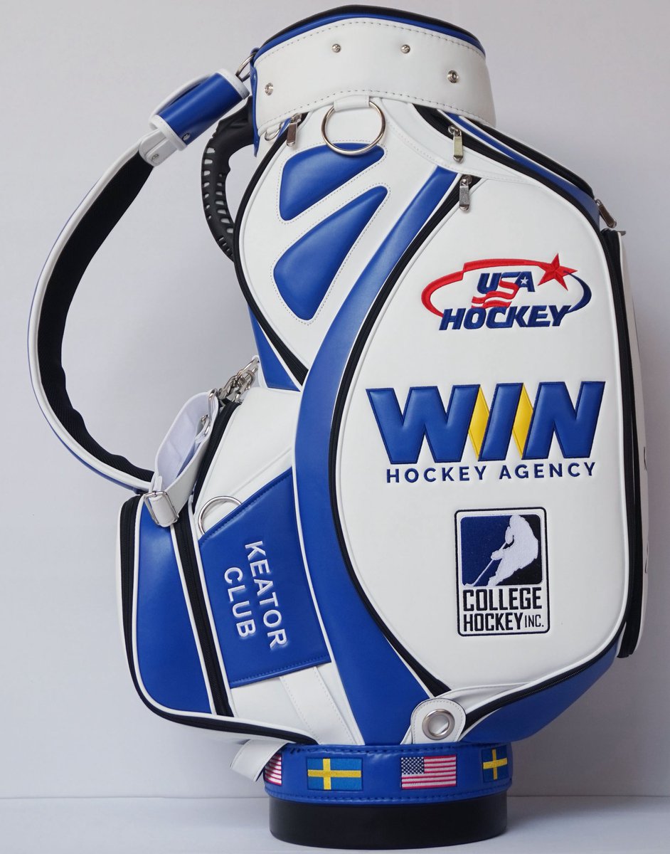 MPDCustomGolf's tweet photo. Brilliant Tour Staff Bag for Hockey Agent Matt Keator of WIN Hockey Agency and @caliber_golf
#usahockey #nhl #collegehockey #nhlpa #mpdcustomgolf #calibergolf #customgolfbags #looksharpplaysharp https://t.co/UYOQ6FxWIe