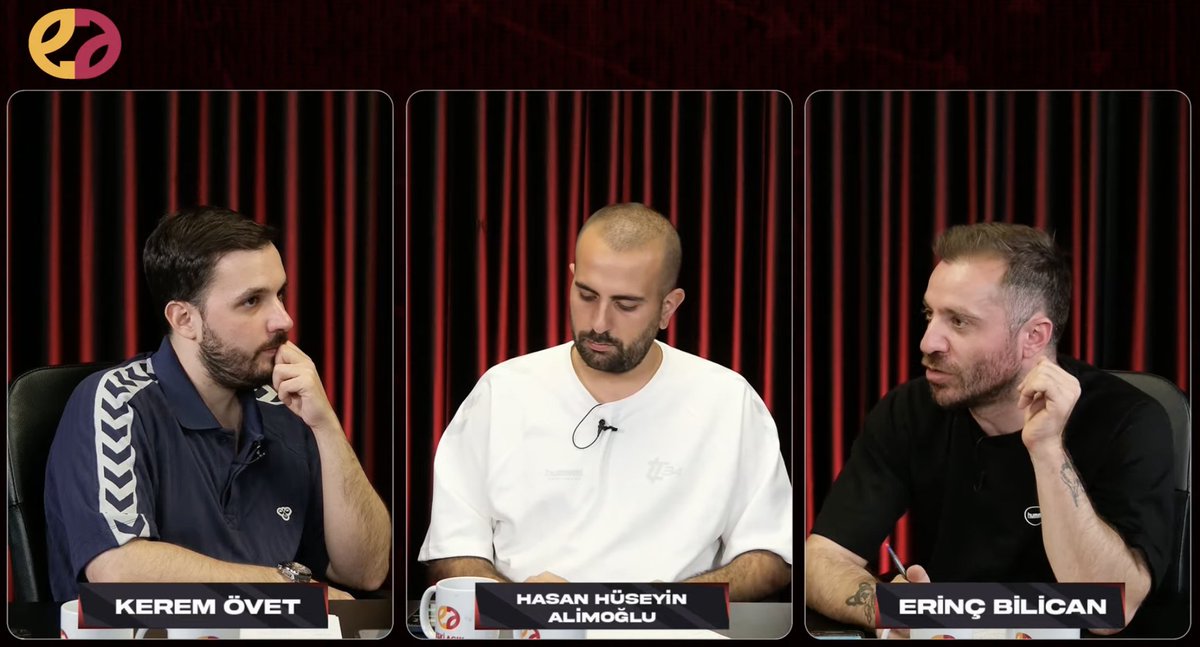 💊 Hasan Hüseyin Alimoğlu: "Hakan gelirse Sane, Barış, Jakobs, Sallai ve gelirse Boey'u uçurur." 

📱 Eski Açık canlı yayını devam ediyor! 

🔗 ytbe.one/M9mi1jtcq3s