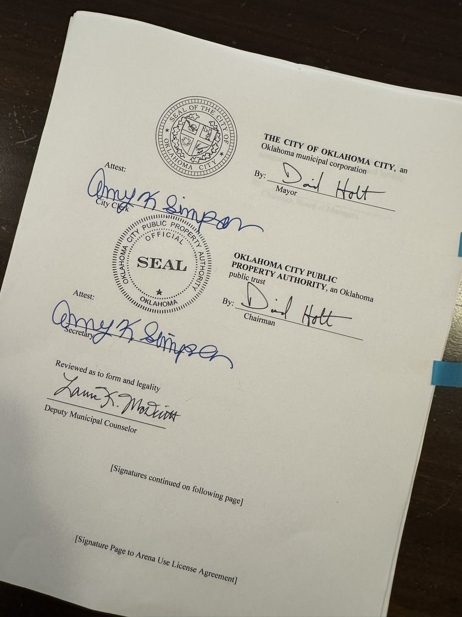Today, we have officially secured our Thunder in Oklahoma City till at least 2053.  Details below…