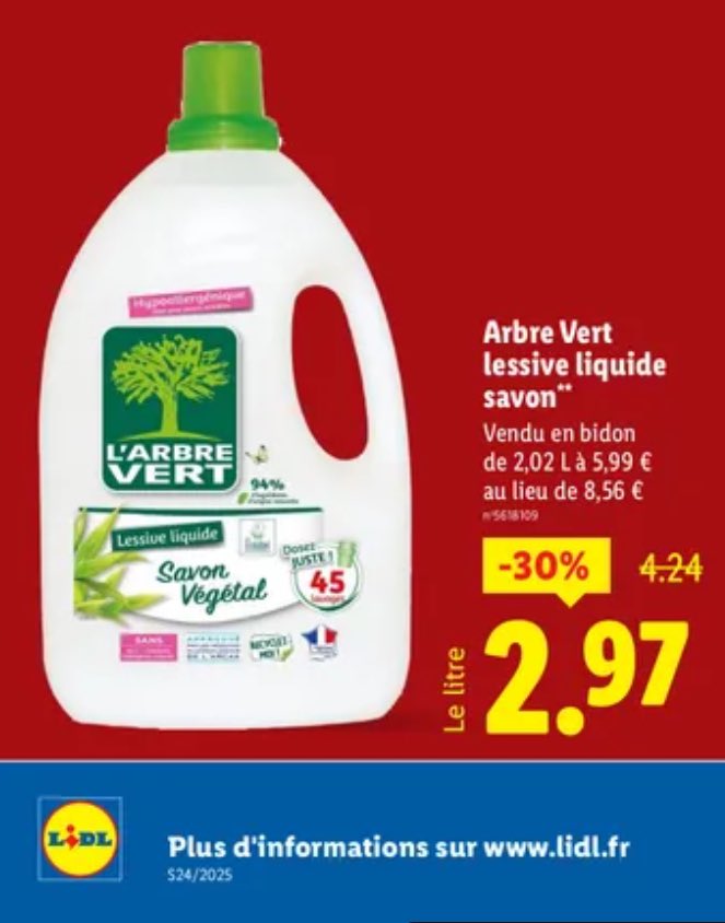 Christophe (@vasyleon) on Twitter photo Dites <a href="/lidlfrance/">Lidl France</a> c’est pas un peu trompeur d’afficher le prix au litre ? <a href="/Dauvers70/">Olivier Dauvers</a> Dites <a href="/lidlfrance/">Lidl France</a> c’est pas un peu trompeur d’afficher le prix au litre ? <a href="/Dauvers70/">Olivier Dauvers</a>