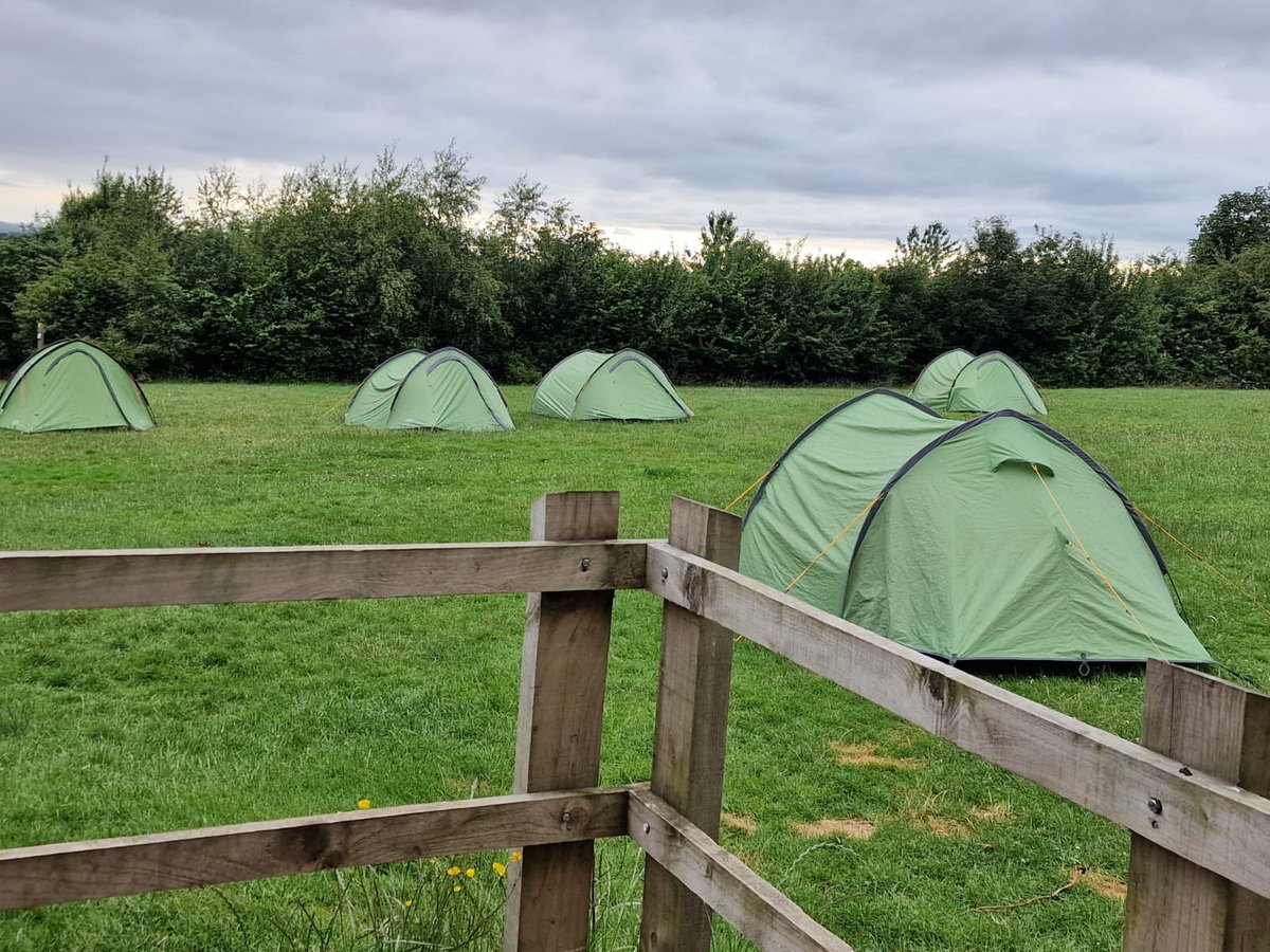 PCABlackpool's tweet image. Our Sixth Form Silver DofE group have arrived at Bibby's Farm for their qualifying expedition. They quickly set up camp and completed their first walk around Rivington Pike. After a long day they are now relaxing with a game of dominoes before they cook their tea! @DofENorth