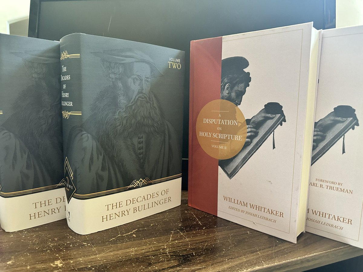 Matt Marino (@refclassicalist) on Twitter photo My summer reading, starting with Bullinger. Already four sermons in. I like my books aesthetically pleasing, so <a href="/prolegopress/">Prolego Press</a> has put out an excellent edition of Whitaker here. My summer reading, starting with Bullinger. Already four sermons in. I like my books aesthetically pleasing, so <a href="/prolegopress/">Prolego Press</a> has put out an excellent edition of Whitaker here.