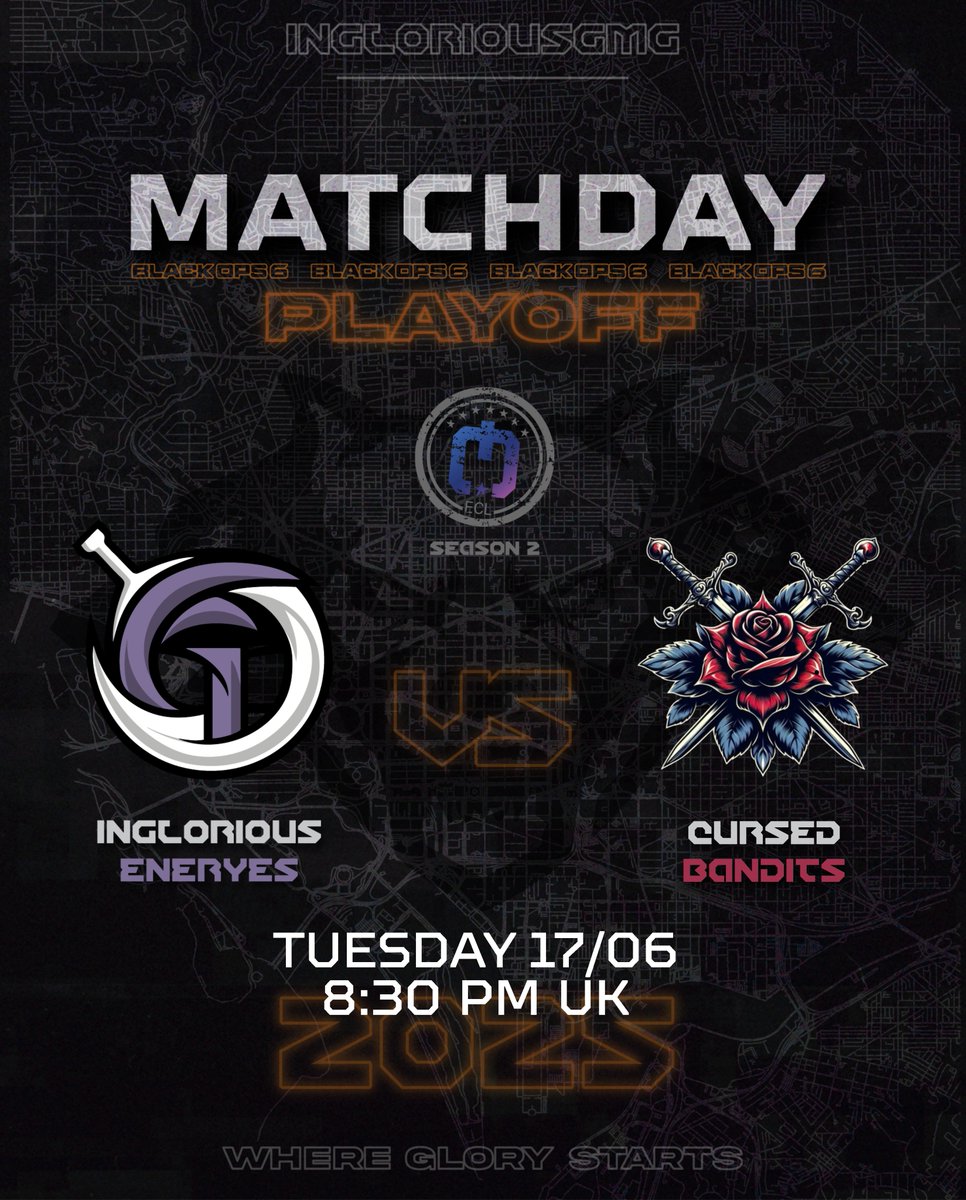 Inglorious Gaming (@ingloriousgmg) on Twitter photo π¨ MATCHDAY
β¨ EuCompLeague S2 PLAYOFF
The girls are back !
They will face Cursed bandits in this Loser bracket game 2 tonight in the <a href="/EuCompLeague/">Eu Competitive League</a>.
π₯ | Inglorious ENERYES vs Cursed BANDITS
β° | 8:30pm UK
π₯ | twitch.tv/par3ss3
Allez les filles π₯
#WhereGloryStarts π¨ MATCHDAY
β¨ EuCompLeague S2 PLAYOFF
The girls are back !
They will face Cursed bandits in this Loser bracket game 2 tonight in the <a href="/EuCompLeague/">Eu Competitive League</a>.
π₯ | Inglorious ENERYES vs Cursed BANDITS
β° | 8:30pm UK
π₯ | twitch.tv/par3ss3
Allez les filles π₯
#WhereGloryStarts