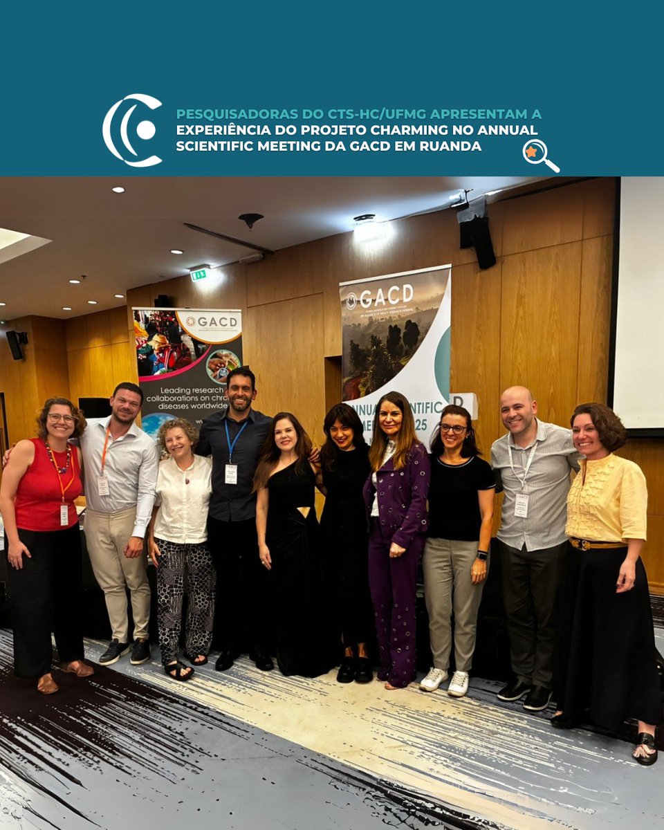 Centro de Telessaúde HC-UFMG (@ctshcufmg) on Twitter photo Profissionais do #CTSHCUFMG Clara Alves e Christiane Cimini participaram da reunião científica em Kigali-Ruanda realizada pela <a href="/gacd_media/">Global Alliance for Chronic Diseases (GACD)</a> para discutir soluções inovadoras no enfrentamento das #DCNTs onde foi apresentado o #ProjetoCHArMING. #GACDASM2025 Profissionais do #CTSHCUFMG Clara Alves e Christiane Cimini participaram da reunião científica em Kigali-Ruanda realizada pela <a href="/gacd_media/">Global Alliance for Chronic Diseases (GACD)</a> para discutir soluções inovadoras no enfrentamento das #DCNTs onde foi apresentado o #ProjetoCHArMING. #GACDASM2025