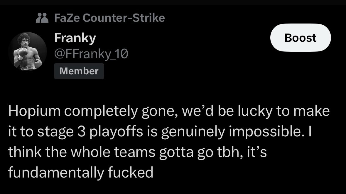 I don’t get some of you guys, it’s like you’ve never watched faze before, real fans know we struggle the whole way through, this guy is such an idiot 😹