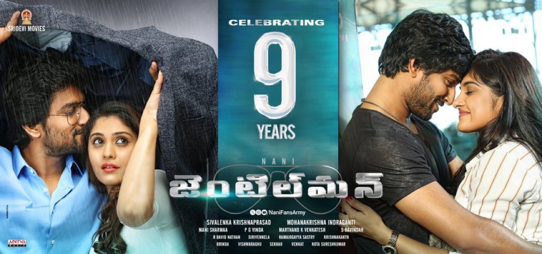 KADAPA SREENU (@sreenu_24) on Twitter photo 9 Years for the Thrilling Entertainer #Gentleman 👓
#9YearsForGentleman
<a href="/NameisNani/">Nani</a> <a href="/i_nivethathomas/">Nivetha Thomas</a> <a href="/Surbhiactress/">Surbhi</a> #Manisharma #MohanaKrishnaIndraganti <a href="/SVR4446/">S Venkatarathnam(Venkat)</a> <a href="/SrideviMovieOff/">Sridevi Movies</a>
#Nani #NaniFansArmy #TheParadise #9YearsofGentleman
#9YearsforNanisGentleman 9 Years for the Thrilling Entertainer #Gentleman 👓
#9YearsForGentleman
<a href="/NameisNani/">Nani</a> <a href="/i_nivethathomas/">Nivetha Thomas</a> <a href="/Surbhiactress/">Surbhi</a> #Manisharma #MohanaKrishnaIndraganti <a href="/SVR4446/">S Venkatarathnam(Venkat)</a> <a href="/SrideviMovieOff/">Sridevi Movies</a>
#Nani #NaniFansArmy #TheParadise #9YearsofGentleman
#9YearsforNanisGentleman
