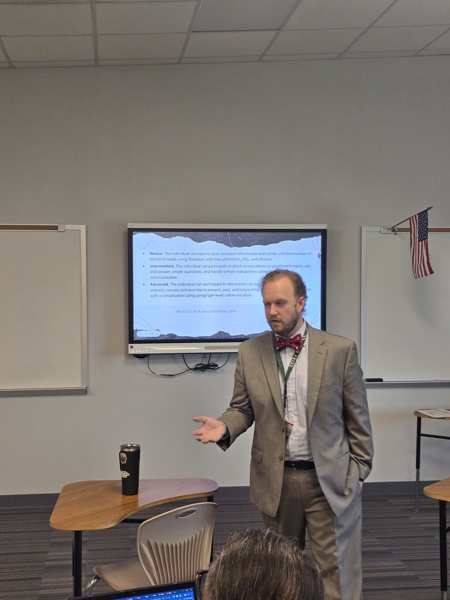 David Sullivan presents "Who killed the preterite?" At summer PD! Nous sommes #katyisdlote!