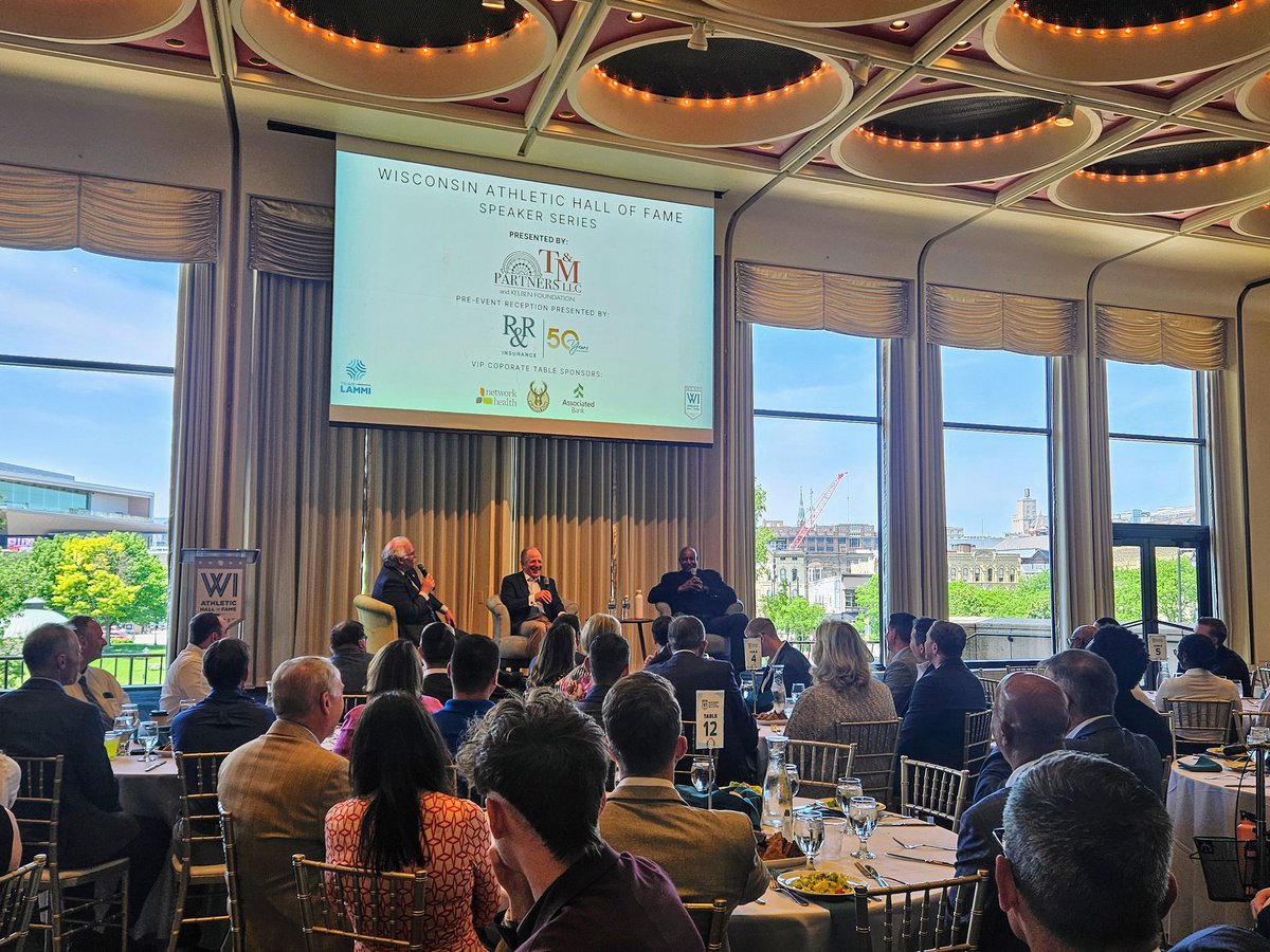 Erik Kennedy 김영남 (@erikk292mke) on Twitter photo <a href="/wihalloffame/">Wisconsin Athletic Hall of Fame</a> Speaker Series featuring <a href="/Bucks/">Milwaukee Bucks</a> <a href="/sidneymoncrief_/">Sidney Moncrief</a> and <a href="/Marcus_Theatres/">Marcus Theatres 🍿</a> & <a href="/MarcusHotels/">Marcus Hotels</a> <a href="/greglovesmovies/">Greg Marcus</a>.
Awesome job Brian Lammi, <a href="/MarkKassWIAHOF/">Mark Kass</a>, and the rest of <a href="/TEAM_Lammi/">TEAM LAMMI</a> on putting together an inspiring luncheon. #visitmke <a href="/wihalloffame/">Wisconsin Athletic Hall of Fame</a> Speaker Series featuring <a href="/Bucks/">Milwaukee Bucks</a> <a href="/sidneymoncrief_/">Sidney Moncrief</a> and <a href="/Marcus_Theatres/">Marcus Theatres 🍿</a> & <a href="/MarcusHotels/">Marcus Hotels</a> <a href="/greglovesmovies/">Greg Marcus</a>.
Awesome job Brian Lammi, <a href="/MarkKassWIAHOF/">Mark Kass</a>, and the rest of <a href="/TEAM_Lammi/">TEAM LAMMI</a> on putting together an inspiring luncheon. #visitmke
