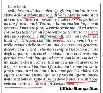 Mercurio Viaggiatore (@mercuriopsi) on Twitter photo Come prevedibile, continuano senza sosta gli
"eventi del tutto episodici e imprevedibili" (cit. #ATAC dic.2024)
di impianti fermi nella stazione #MetroA ValleAurelia 🚫♿️
<a href="/gualtierieurope/">Roberto Gualtieri</a> <a href="/antitrust_it/">Autorità Antitrust</a> <a href="/ass_coscioni/">Associazione Luca Coscioni</a> <a href="/corriereroma/">Corriere Roma</a> #Giubileo2025 Come prevedibile, continuano senza sosta gli
"eventi del tutto episodici e imprevedibili" (cit. #ATAC dic.2024)
di impianti fermi nella stazione #MetroA ValleAurelia 🚫♿️
<a href="/gualtierieurope/">Roberto Gualtieri</a> <a href="/antitrust_it/">Autorità Antitrust</a> <a href="/ass_coscioni/">Associazione Luca Coscioni</a> <a href="/corriereroma/">Corriere Roma</a> #Giubileo2025