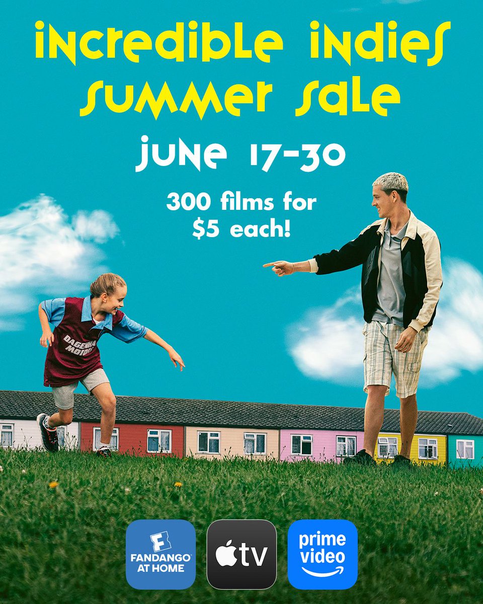 For the rest of June, over 300 indie films from our library are available to purchase digitally for just $5 on Fandango at Home, Apple TV, and Prime Video! knlor.com/4jSYr2E