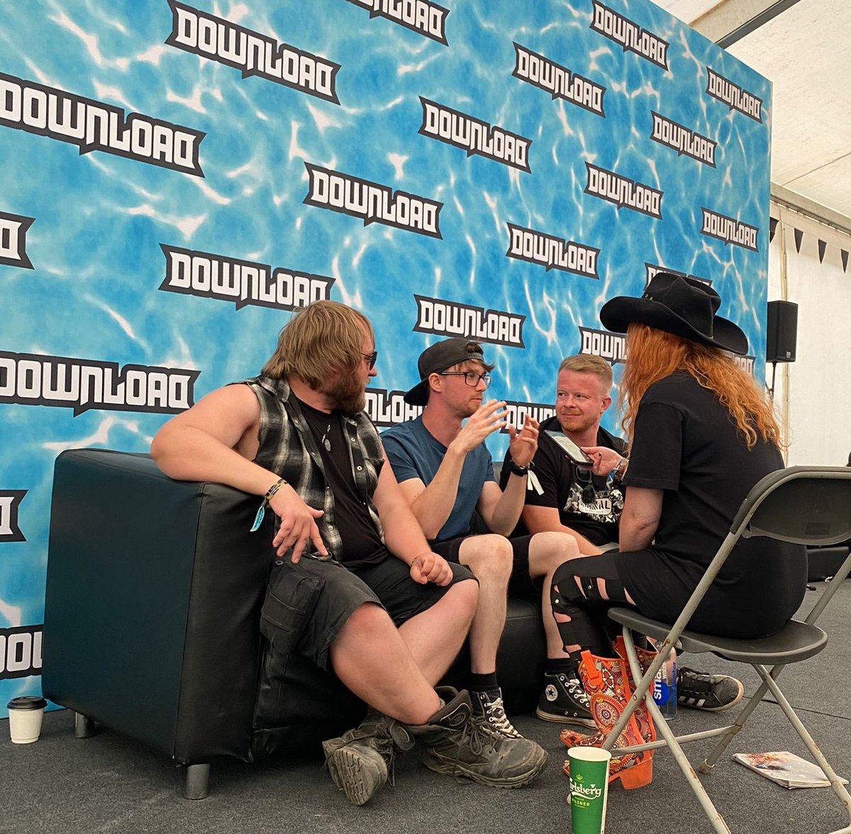 changepersona's tweet image. A MASSIVE thank you to @bbcnews, @festpod, @DevolutionMag and @pipemanradio for having a chat with us at @DownloadFest. We had an amazing time chatting to you all! 🔥