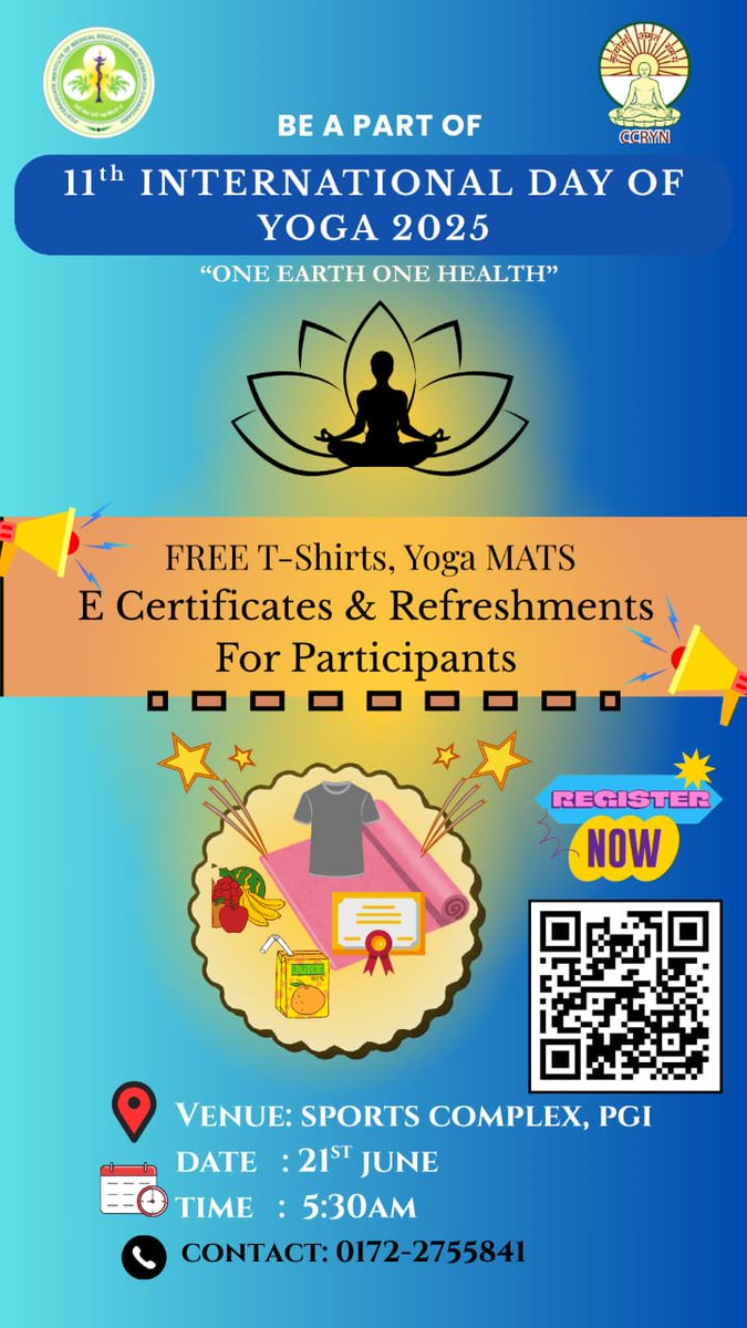 CcyrnI's tweet photo. Last chance to register yourself #IDY25 #healthcareprofessionals #YogaForOneEarthOneHealth #yoga https://t.co/EpagJp99ze