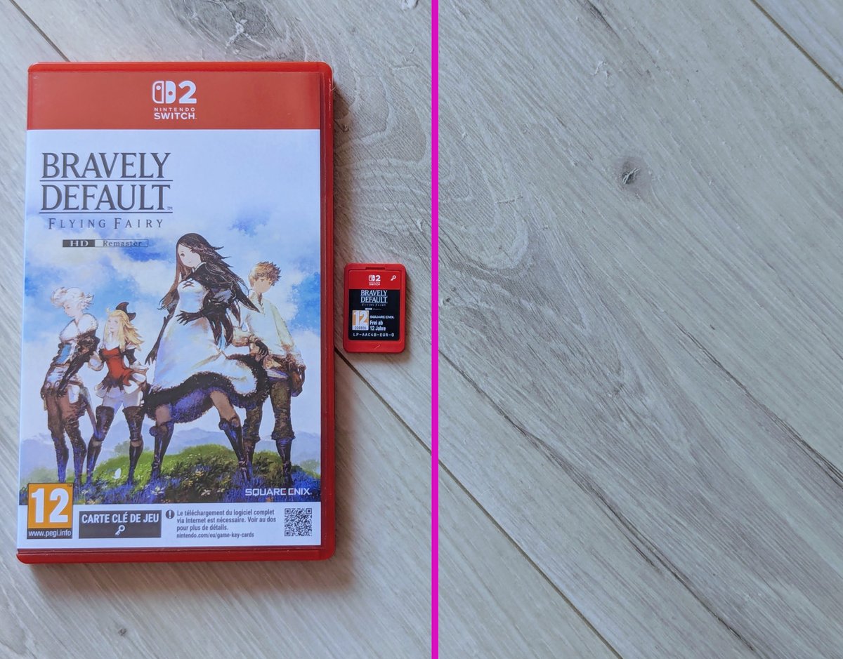 À gauche un jeu au format physique
À droite un jeu démat

Choisissez bien, choisissez la Game Key Card