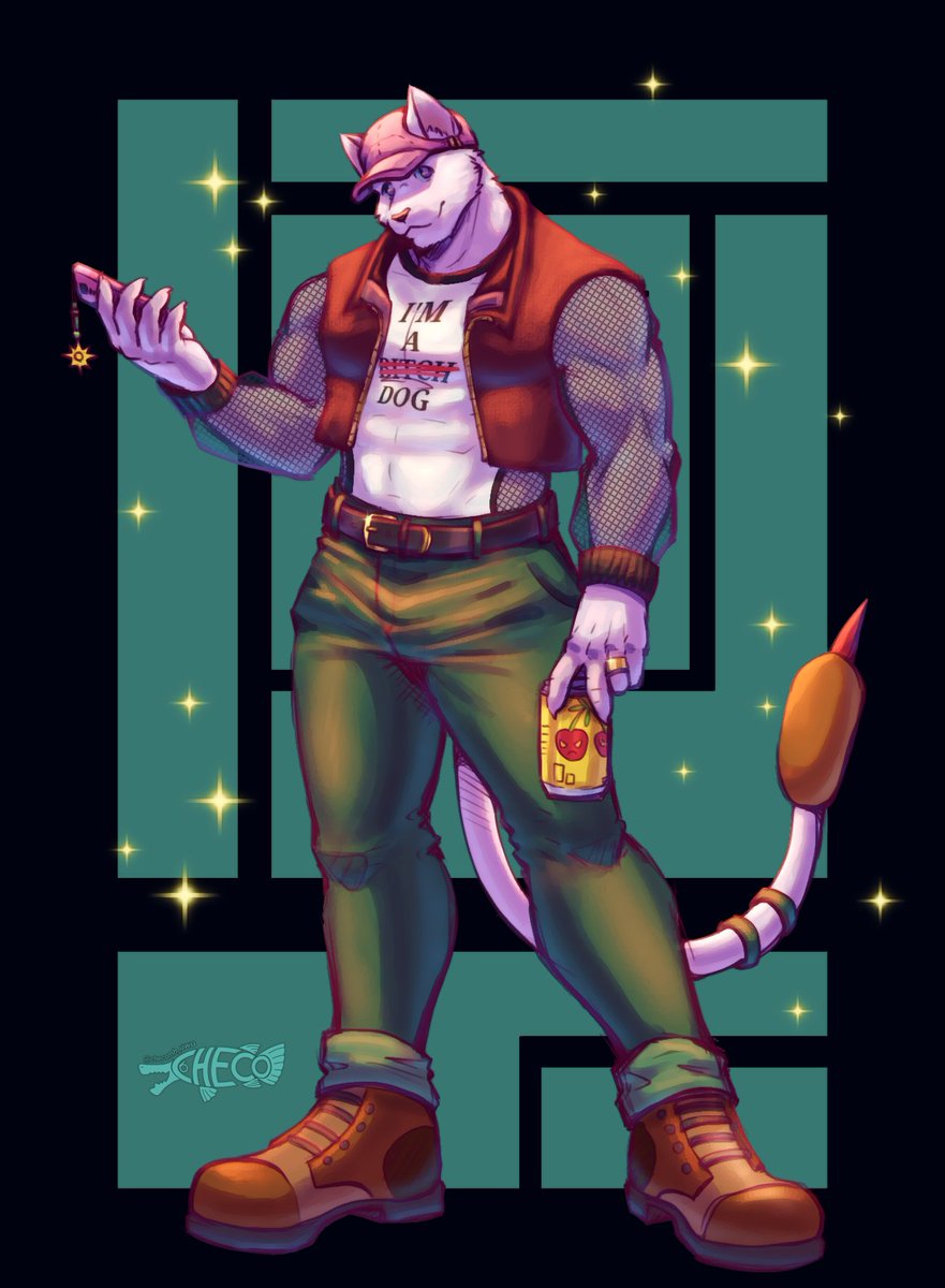 CHecoMh_UwU's tweet image. te quiero mucho cattail mamao 💕 
#furry #furryfanart