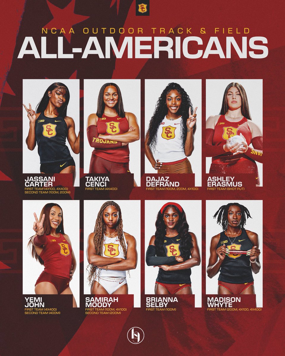 So proud of our 8️⃣ women who earned All-America honors at NCAAs! ✌️