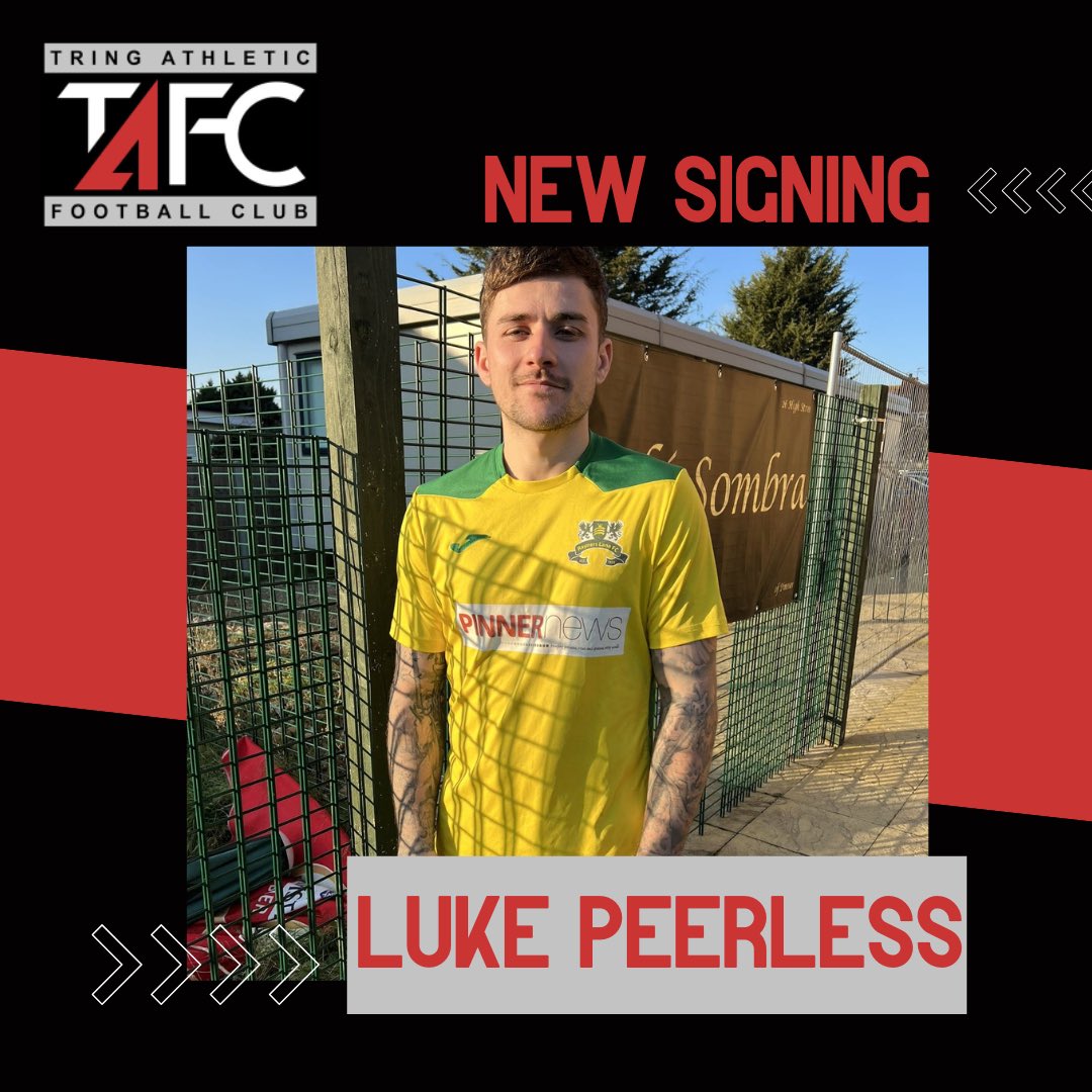 𝗡𝗘𝗪 𝗦𝗜𝗚𝗡𝗜𝗡𝗚 𝗖𝗢𝗡𝗙𝗜𝗥𝗠𝗘𝗗! | ✍️

Tring Athletic Football Club and first team manager, <a href="/RyanSturge8/">Ryan Sturges</a> are delighted to announce the signing of 𝗟𝘂𝗸𝗲 𝗣𝗲𝗲𝗿𝗹𝗲𝘀𝘀!

Talented midfielder, Luke joins us from Amersham Town.

#TAFC 🔴⚫️