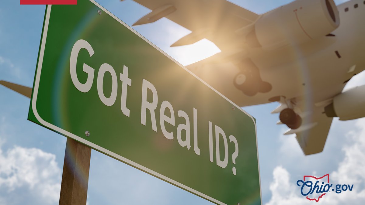 ohgov's tweet image. With proper documents, your Ohio driver license or state ID card can serve as a federally compliant Real ID for air travel and access to federal facilities. bit.ly/oh-real-id
@Ohio_bmv