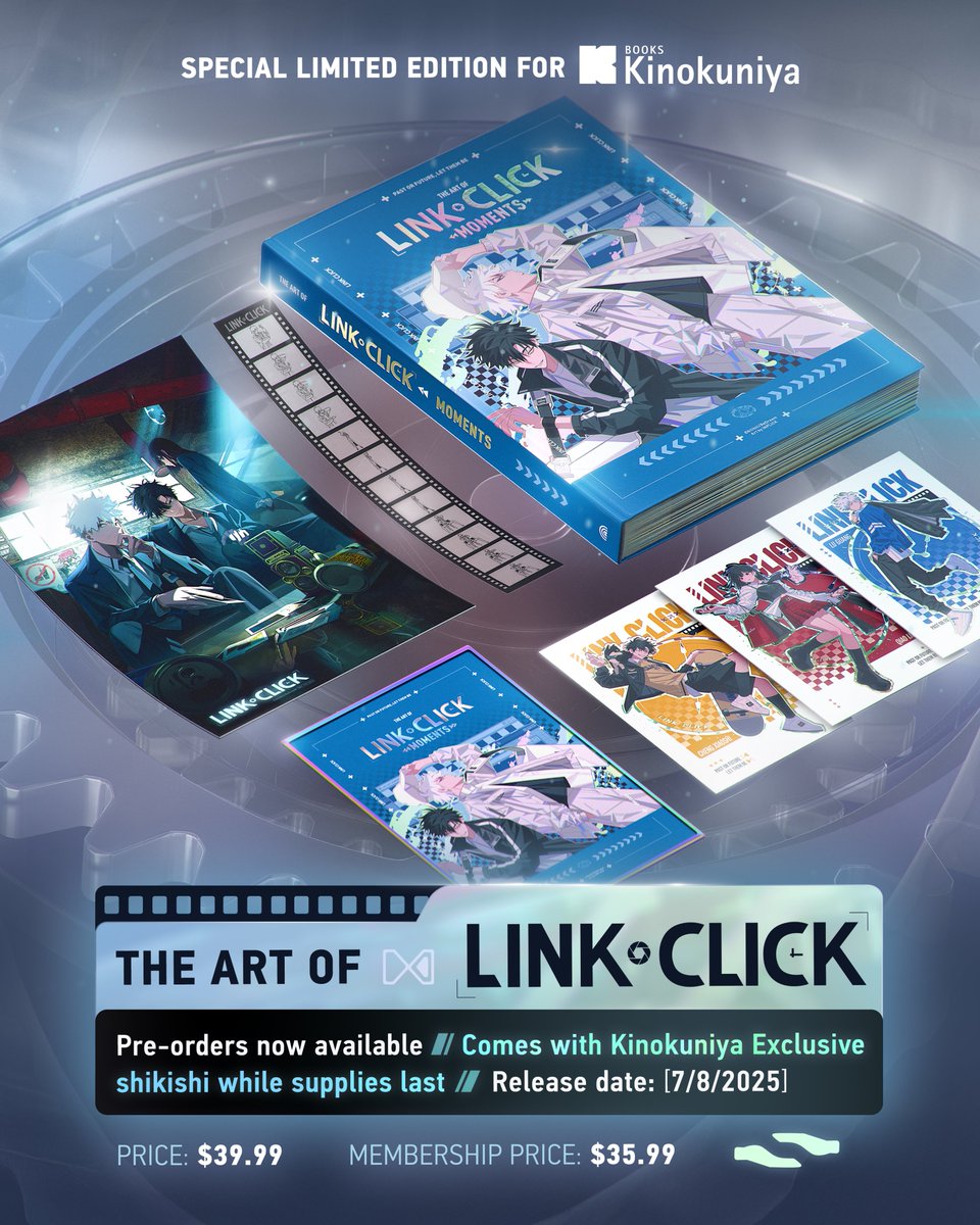 Kinokuniya USA (@kinokuniyausa) on Twitter photo Kinokuniya Exclusive The Art of Link Click: Moments Reveal! 📸🕰️🎨
🎉 To commemorate the special release of the official art book of the popular donghua (Chinese animation) series in English, we are collaborating with <a href="/alohacomics/">Aloha Comics</a> to create a Kinokuniya Exclusive Cover featuring Kinokuniya Exclusive The Art of Link Click: Moments Reveal! 📸🕰️🎨
🎉 To commemorate the special release of the official art book of the popular donghua (Chinese animation) series in English, we are collaborating with <a href="/alohacomics/">Aloha Comics</a> to create a Kinokuniya Exclusive Cover featuring