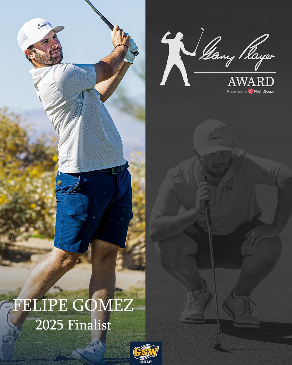 GSW Athletics (@gswathletics) on Twitter photo CONGRATS to GSW senior Felipe Gomez for being named a finalist for the 2025 ๐บ๐๐๐ฆ ๐๐๐๐ฆ๐๐ ๐ผ๐๐ก๐๐๐๐๐ก๐๐๐๐๐ ๐บ๐๐๐๐๐ ๐๐ ๐กโ๐ ๐๐๐๐ ๐ด๐ค๐๐๐ announced by the Golf Coaches Association of America!
๐ฐ : gswcanes.com/.../2024-25/reโฆ CONGRATS to GSW senior Felipe Gomez for being named a finalist for the 2025 ๐บ๐๐๐ฆ ๐๐๐๐ฆ๐๐ ๐ผ๐๐ก๐๐๐๐๐ก๐๐๐๐๐ ๐บ๐๐๐๐๐ ๐๐ ๐กโ๐ ๐๐๐๐ ๐ด๐ค๐๐๐ announced by the Golf Coaches Association of America!
๐ฐ : gswcanes.com/.../2024-25/reโฆ