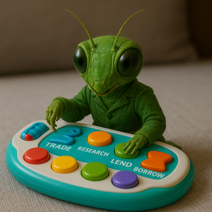 Trade, research, lend, borrow, &amp; much more - 

DISE makes it all so easy, a kid could do it 👶

Try it for yourself: trade.mantis.app/chat