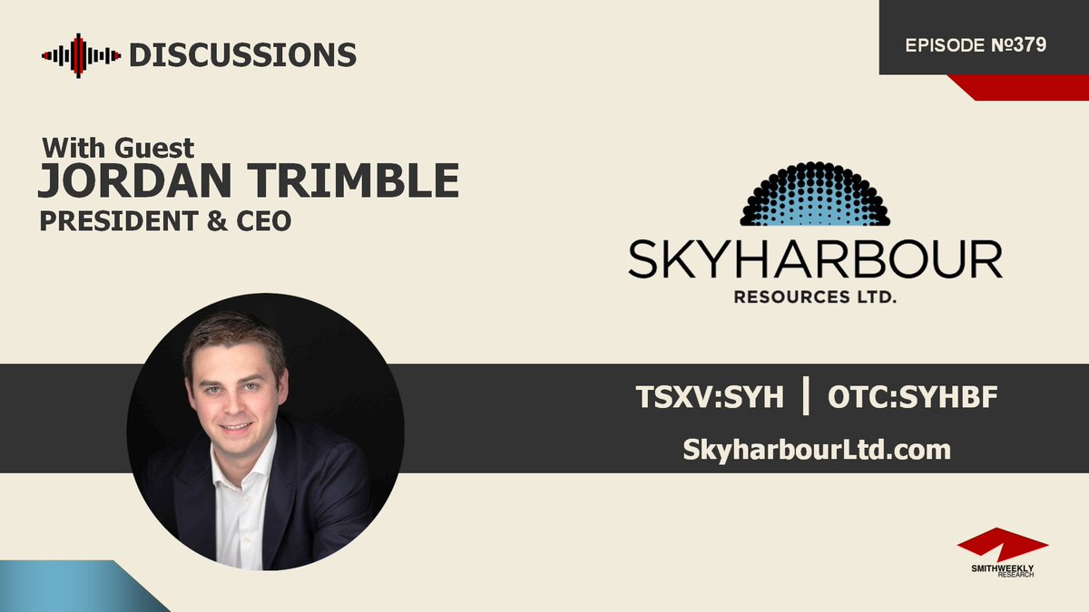 SmithWeekly (@smithweekly) on Twitter photo Jordan Trimble of #Athabasca #Canada focused #uranium project developer & prospect generator <a href="/Skyharbour_SYH/">Skyharbour Resources</a> updates on results at core projects, next $SYH plans, proximity to infrastructure & production centers, strategic & JV partner updates, and more: youtu.be/1wosE5PhSkY Jordan Trimble of #Athabasca #Canada focused #uranium project developer & prospect generator <a href="/Skyharbour_SYH/">Skyharbour Resources</a> updates on results at core projects, next $SYH plans, proximity to infrastructure & production centers, strategic & JV partner updates, and more: youtu.be/1wosE5PhSkY