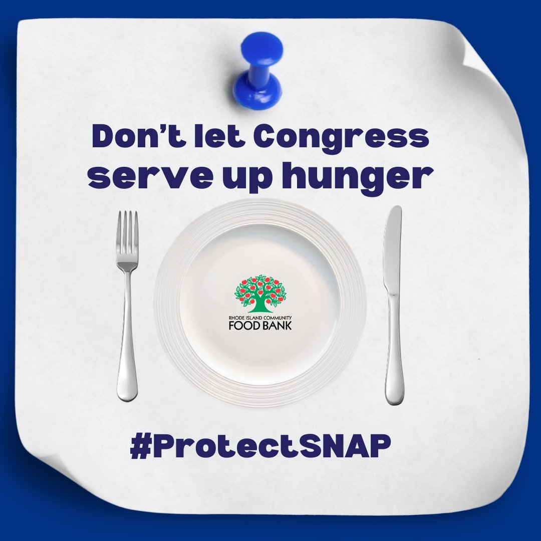 RI Food Bank (@rifoodbank) on Twitter photo A strong SNAP program doesn’t just help individuals — it strengthens entire communities. When families have enough to eat, we all thrive. Thank you to <a href="/SenJackReed/">Senator Jack Reed</a> and <a href="/SenWhitehouse/">Sheldon Whitehouse</a> for working to #ProtectSNAP.
bit.ly/3RIejty A strong SNAP program doesn’t just help individuals — it strengthens entire communities. When families have enough to eat, we all thrive. Thank you to <a href="/SenJackReed/">Senator Jack Reed</a> and <a href="/SenWhitehouse/">Sheldon Whitehouse</a> for working to #ProtectSNAP.
bit.ly/3RIejty