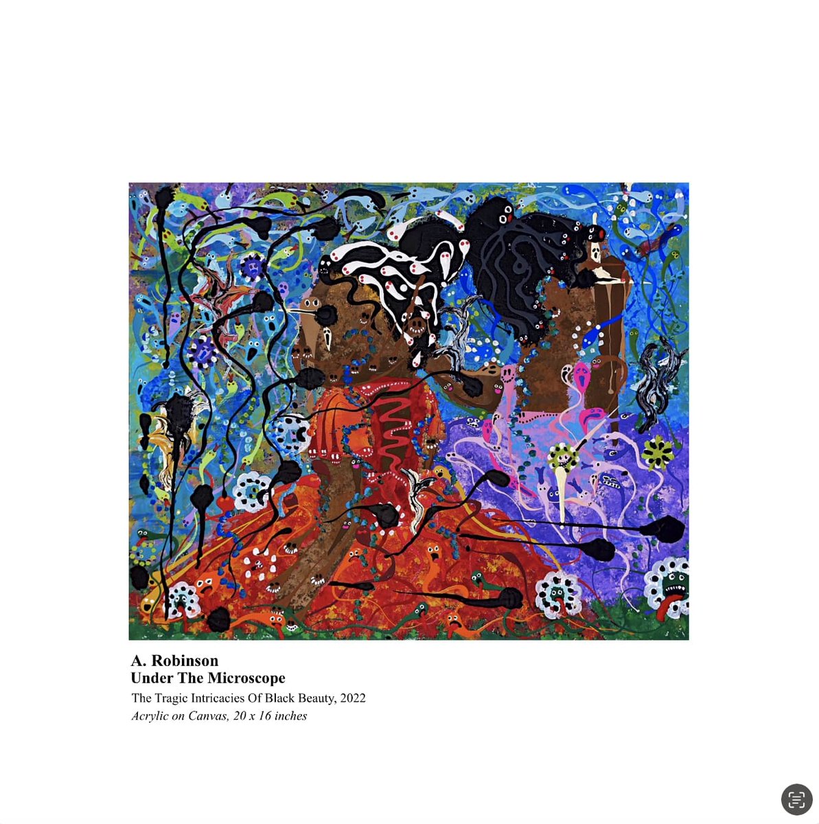 honestari's tweet photo. The Tragic Intricacies Of Black Beauty (2022)
by Arial Robinson
As seen in The Seed &amp; The Sower Group Exhibition
The Arts Council of Fayetteville, Fayetteville, NC 2025

Original artwork available now 
https://t.co/EQ22BXV1V0 https://t.co/RObBJQJqKD