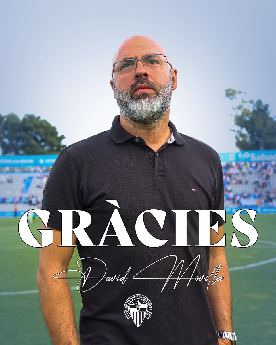 CE Sabadell 🧅 (@cesabadell) on Twitter photo 𝐂𝐎𝐌𝐔𝐍𝐈𝐂𝐀𝐓 𝐎𝐅𝐈𝐂𝐈𝐀𝐋 | David Movilla no continuarà al capdavant del <a href="/CESabadell/">CE Sabadell 🧅</a>
🔗 bit.ly/403hMHu
👏🏻 Moltíssimes gràcies pel teu treball i sacrifici, David! Has estat una peça fonamental en l’ascens a Primera Federación i ets història del club! 𝐂𝐎𝐌𝐔𝐍𝐈𝐂𝐀𝐓 𝐎𝐅𝐈𝐂𝐈𝐀𝐋 | David Movilla no continuarà al capdavant del <a href="/CESabadell/">CE Sabadell 🧅</a>
🔗 bit.ly/403hMHu
👏🏻 Moltíssimes gràcies pel teu treball i sacrifici, David! Has estat una peça fonamental en l’ascens a Primera Federación i ets història del club!