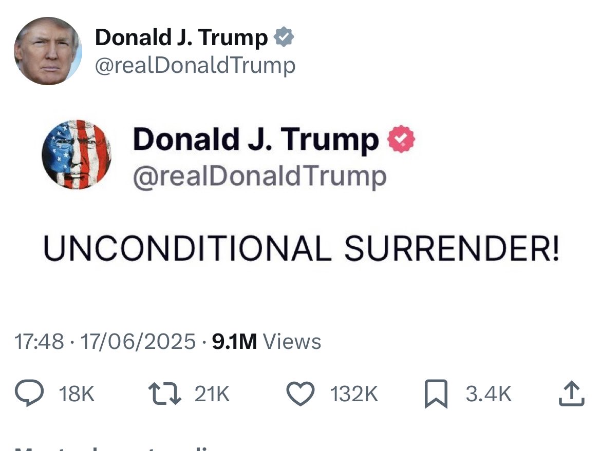 Looks like the US is heading for war…. The age of the ‘ForeverWars’ - which Trump promised to end - is back with a vengeance.
