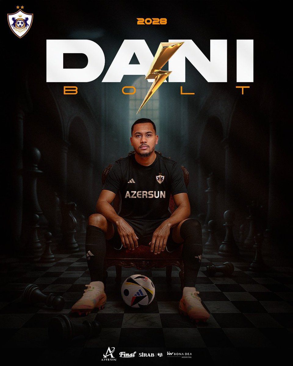 Dani Bolt "Qarabağ"da❗️Xoş gəldin, DANİ 🇧🇷⚡️

#QarabağFK