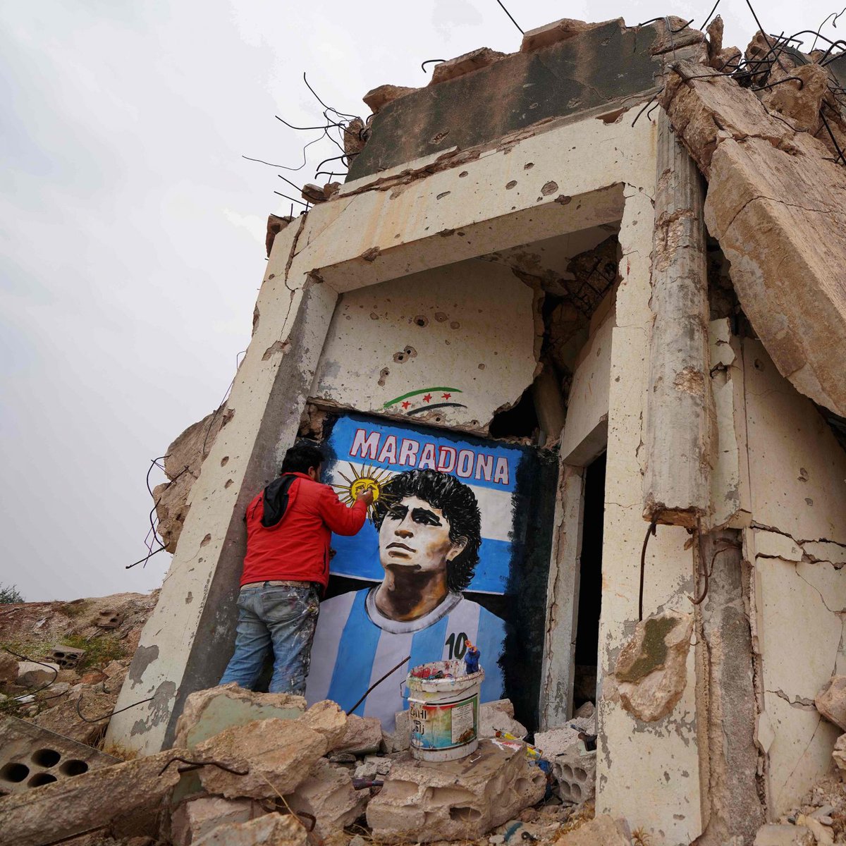 LeoKosmas's tweet image. "Υποστηρίζω την Παλαιστίνη χωρίς φόβο... 
Στην καρδιά μου, είμαι Παλαιστίνιος"

Ντιέγκο Αρμάντο Μαραντόνα