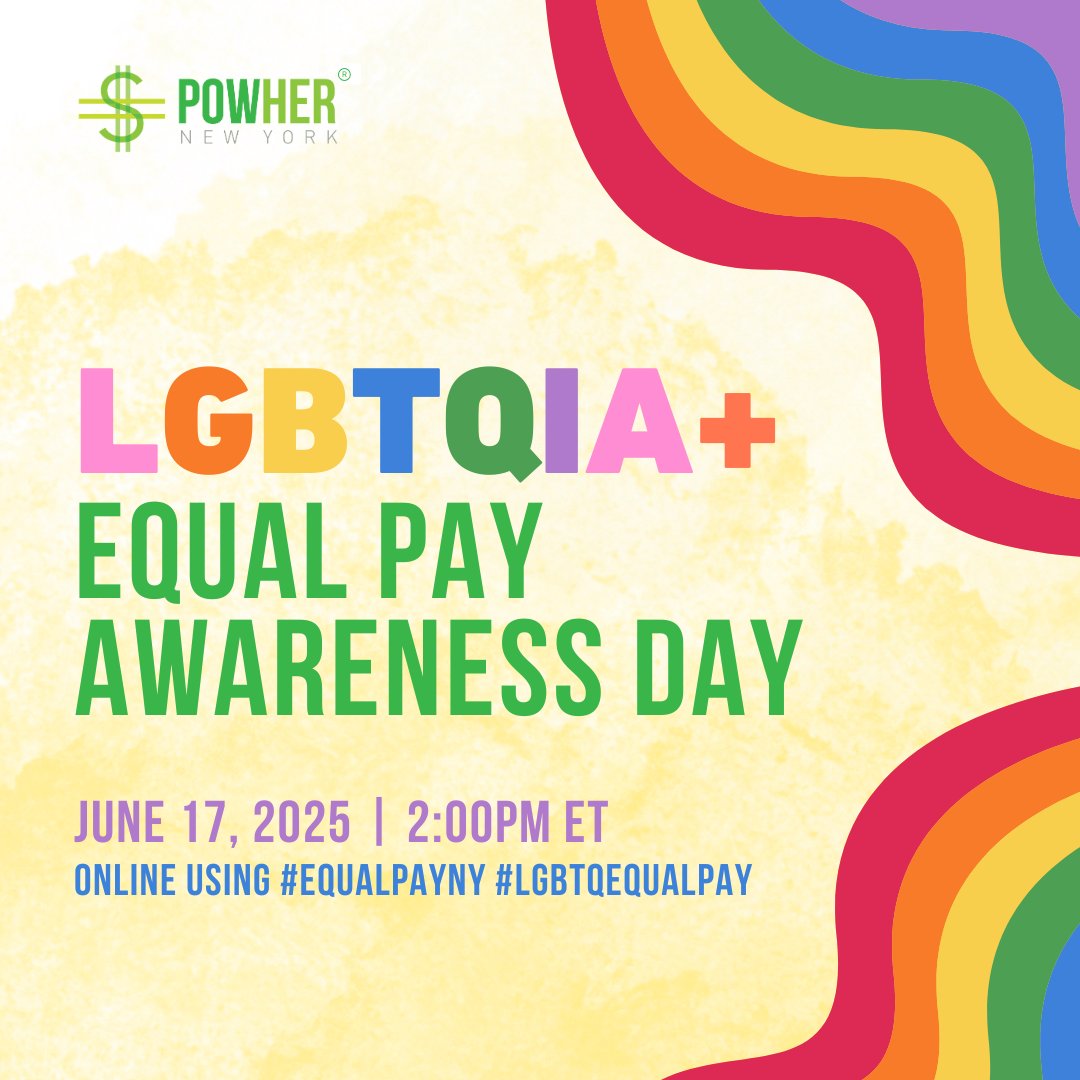 STARTING NOW! #LGBTQEqualPay Online Rally from 2-3PM ET. 

Post with us to push for #LGBTQIAEqualPay and #PayTransparency so LGBTQ+ workers and job applicants can negotiate for fair pay and seek higher paying roles.

Toolkit with Posts and graphics: bit.ly/LGBTEqualPay