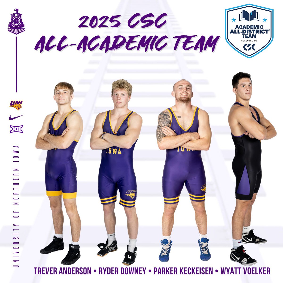 Skills in the classroom and the mat‼️ 

Your 2024-25 CSC Academic All-District Team honorees! 🤼 🎓 

📰 bit.ly/4edhgwC

#PantherTrain | #EverLoyal