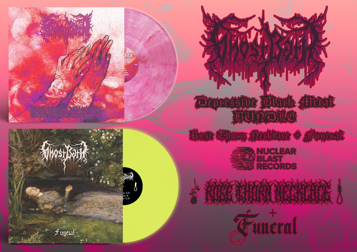 Rose Thorn Necklace + Funeral 
Available on Vinyl Record
🥀🥀🥀
Plus tons of brand new merch
All available at our Online Shop: All In Merch
allinmerch.com/collections/gh…