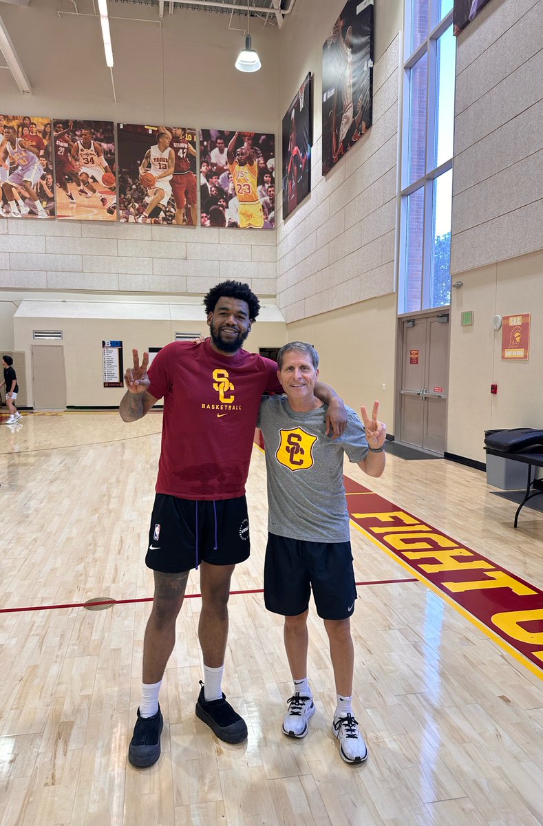 <a href="/masonjones2/">Mase</a> great having you at the Galen Center working out all week 💪