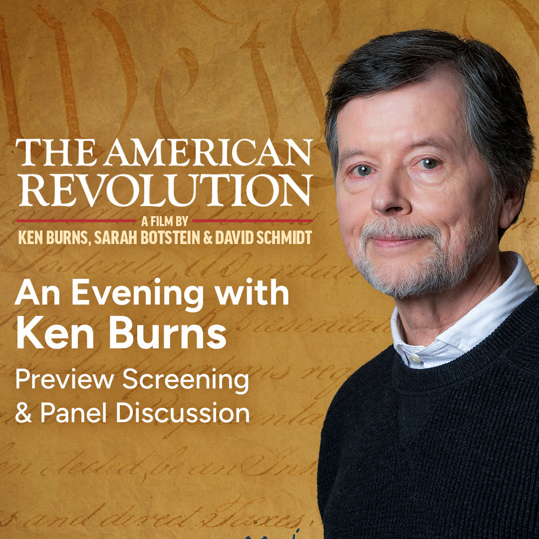 📢 Cascade PBS hosts An Evening with Ken Burns: The American Revolution - <a href="/McCawHall/">McCaw Hall</a> <a href="/seattlecenter/">Seattle Center</a> July 14!

Fire-side convo &amp; sneak preview screening of his new documentary series, THE AMERICAN REVOLUTION.

🎟️ &gt;&gt; brnw.ch/21wTtHN

#mccawhall #seattlecenter <a href="/KenBurns/">Ken Burns</a>