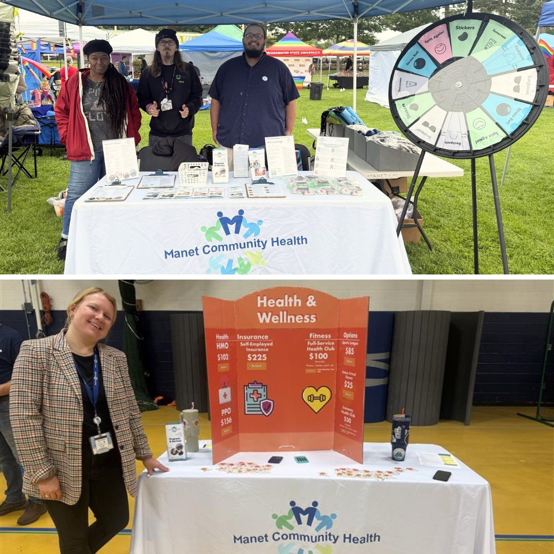 The rain didn't stop the Manet team this weekend! Friday, we joined the Bristol-Plymouth High Credit for Life Fair to discuss budgeting for health &amp; wellness. Saturday, we connected with the community at South Coast Pride in Taunton. It was great to see everyone who stopped by!