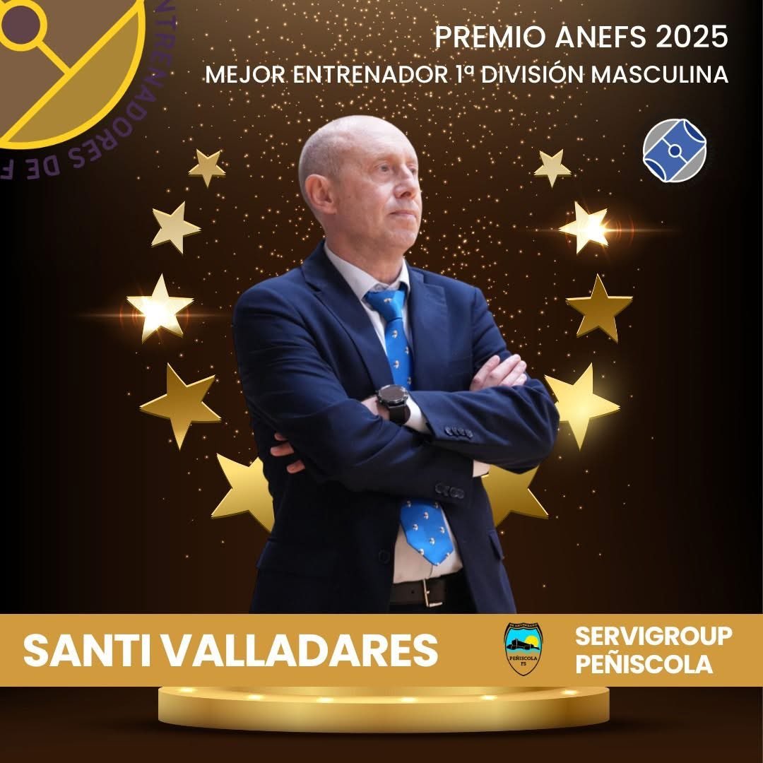 🥇  <a href="/santi_valla/">Santi Valladares</a> ha sido elegido MEJOR ENTRENADOR DE LA TEMPORADA en los premios anuales de la <a href="/Anefs/">ANEFS</a> 👏🏻