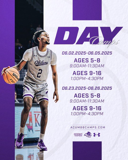 ACU_MBB's tweet image. Our last Day Camp of the Summer is next week!
Registration: acumbbcamps.com