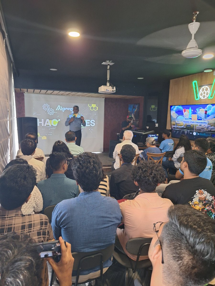 Akash Rao Mallareddy | AlgoBharat (@akashmallareddy) on Twitter photo Just wrapped the 3-day AlgoBharat Hack Series Finale + a wild 24hr Live Hack at <a href="/BLRxZo/">Zo House BLR</a> 💻⚡️
Devs from across India brought energy 💥, innovation 💡 & late-night grind 🚀
Huge shoutout to all who built, pitched & crushed it! 🏆
#AlgoHack #Web3Community Just wrapped the 3-day AlgoBharat Hack Series Finale + a wild 24hr Live Hack at <a href="/BLRxZo/">Zo House BLR</a> 💻⚡️
Devs from across India brought energy 💥, innovation 💡 & late-night grind 🚀
Huge shoutout to all who built, pitched & crushed it! 🏆
#AlgoHack #Web3Community