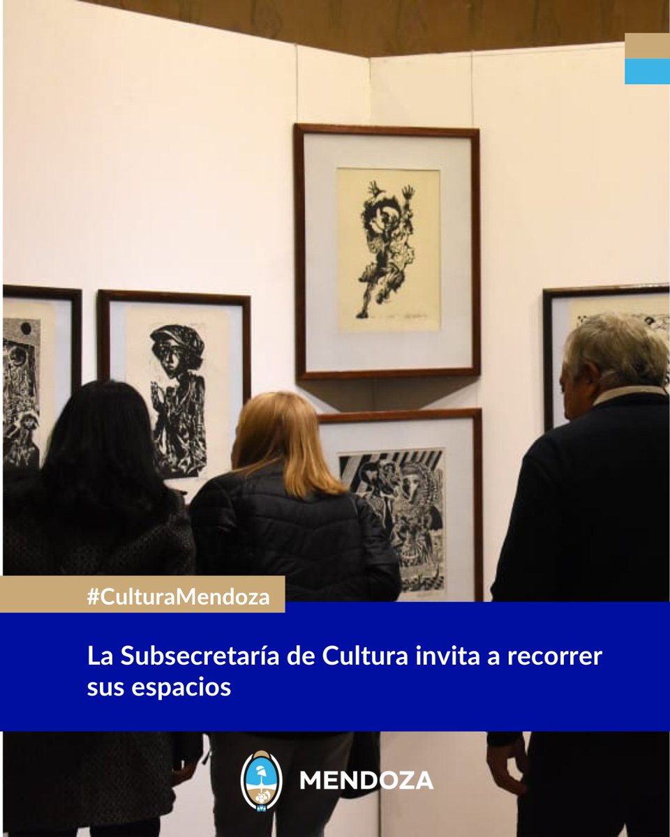 La Subsecretaría de Cultura invita a recorrer sus espacios.
Para el fin de semana extendido, los espacios culturales dependientes Cultura ofrecen diversas alternativas para recorrer y conocer a nuestros artistas. Todas ellas gratuitas.
🤳mendoza.gov.ar/prensa/la-subs…
#CulturaMendoza
