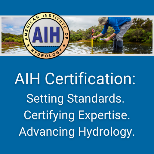 Looking to boost your hydrology career? Take these steps:
Get certified by AIH aihydrology.org! Take the lead in GIS, AI, &amp; water modeling. Help shape policy &amp; manage watersheds. Credentialing, innovation, leadership—it all starts here. #Hydrology #WaterScience