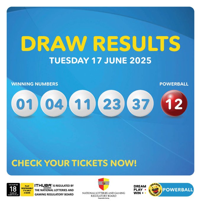 Powerball: Results for (17/6/2025)