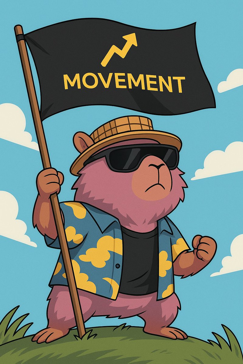 ChukwuLawrencem's tweet image. No speeches. No hype.

Just Capy standing tall, flag raised high, repping Movement with pride 🦫⚡
This isn’t just a signal.
It’s a declaration.
We’re building. We’re winning. We’re moving.

#CapyGo #CapyMemeContest @moveindustries @movementlabsxyz  @ScholarsOfMove @Capygoio