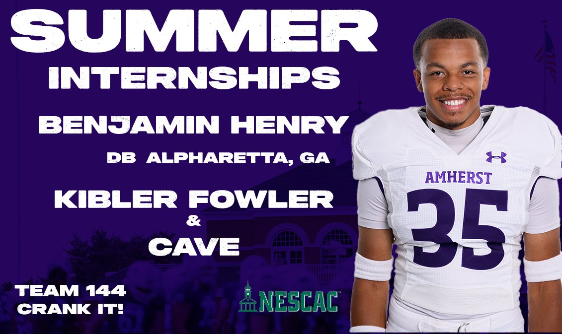 ‼️‼️PREPARING FOR THE FUTURE‼️‼️

BENJAMIN HENRY

HOW DID AMHERST PREPARE?
“The skills to be versatile and adjust to anything the workforce throws at you. The ability to learn on the fly and become a dependable employee that your coworkers can rely on.

#CRANKIT #TEAM144