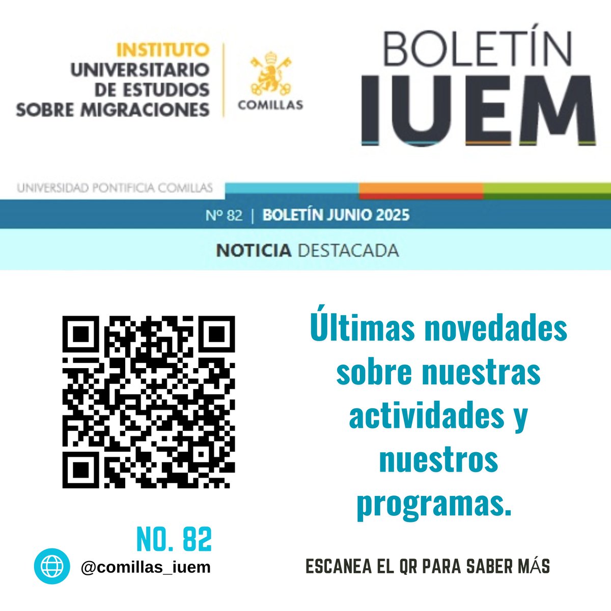 📬 ¡Ya está aquí el Boletín IUEM N.º 82! 🎓🌍

🌐 Link: …140b2b76ceed.marketingusercontent.com/m/view/NQwANij… 

#IUEM #CooperaciónInternacional #Migraciones #GraduaciónComillas #MásterComillas #JusticiaSocial #CambioClimático #CallForPapers #EducaciónConSentido #SurGlobal